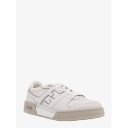 Leather sneakers with ff lateral logo
