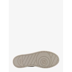 Leather sneakers with ff lateral logo