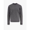 Wool sweater with all-over gg motif