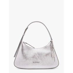 Lucky lock metallic leather shoulder bag