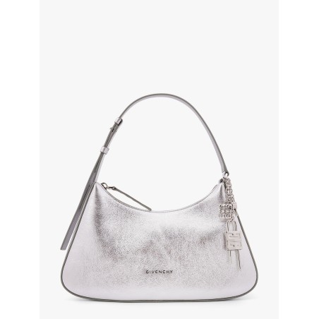Lucky lock metallic leather shoulder bag