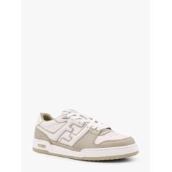 Leather sneakers with ff lateral logo