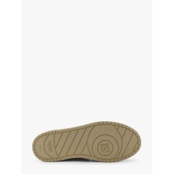 Leather sneakers with ff lateral logo