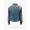 Denim jacket with embroidered monogram