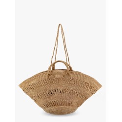 Sol perforated rafia handbag