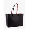 Cabata leather shoulder bag with metal studs detail on the front