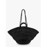 Sol perforated rafia handbag