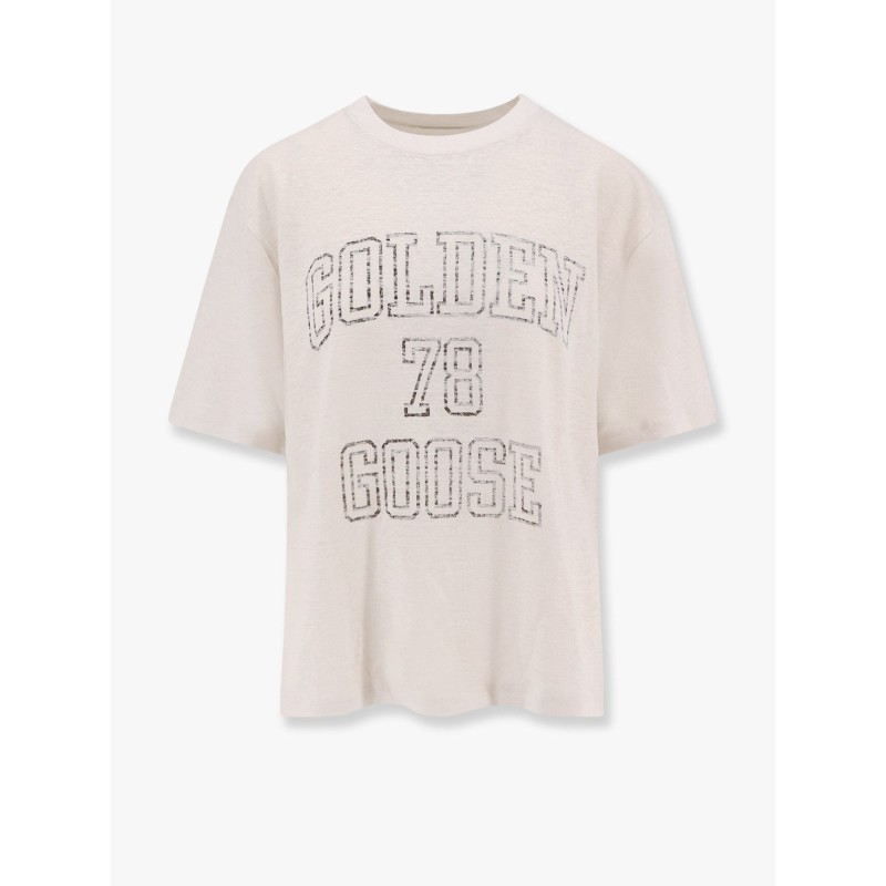Light linen t-shirt with internal print