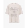 Light linen t-shirt with internal print