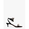 Suede sandals with studs
