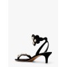 Suede sandals with studs