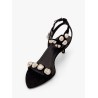 Suede sandals with studs