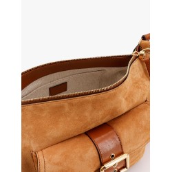 Camera bag suede shoulder bag