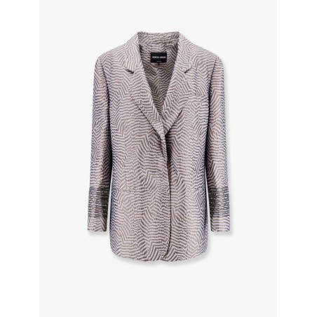 Silk blend lined blazer