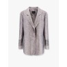 Silk blend lined blazer