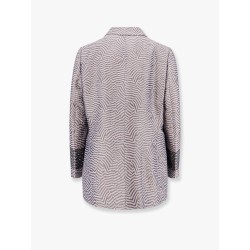 Silk blend lined blazer