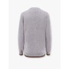 Wool and cashmere cardigan with web detail