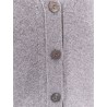 Wool and cashmere cardigan with web detail