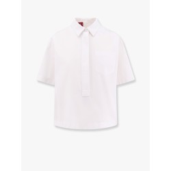 Cotton shirt with embossed logo