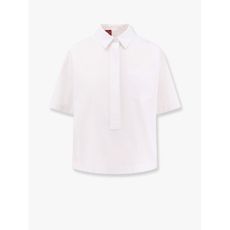Cotton shirt with embossed logo