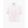 Cotton shirt with embossed logo