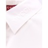 Cotton shirt with embossed logo