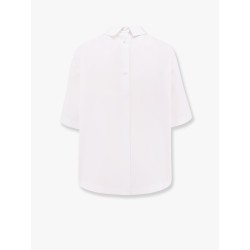 Cotton shirt with embossed logo