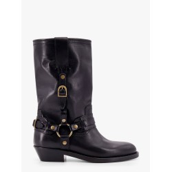 Heiko leather boots with straps