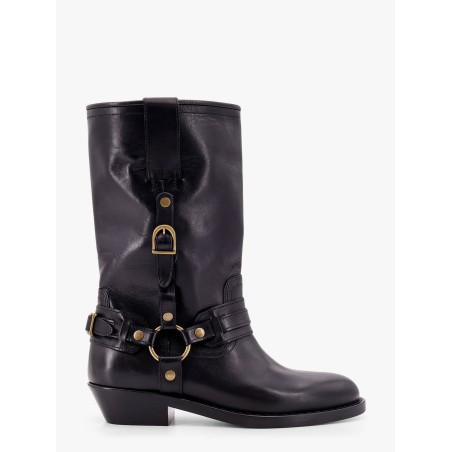 Heiko leather boots with straps