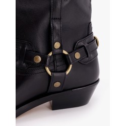 Heiko leather boots with straps