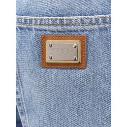 Jeans with logo iconic metal plate