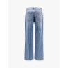Jeans with logo iconic metal plate