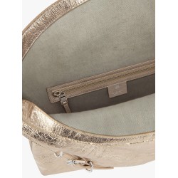 Voyou metallized leather shoulder bag