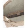 Voyou metallized leather shoulder bag