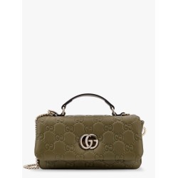 Mini gg milano leather handbag with all-over gg motif