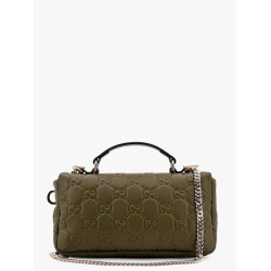 Mini gg milano leather handbag with all-over gg motif