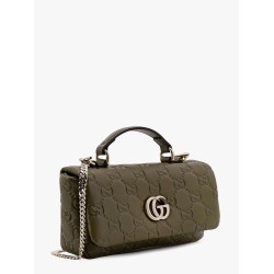 Mini gg milano leather handbag with all-over gg motif