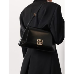 4g leather shoulder bag with 4g liquid buckle