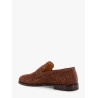 Suede loafer with interwined motif