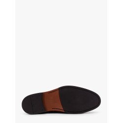 Suede loafer with interwined motif