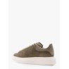 Oversized suede sneakers with engraved logo on the front