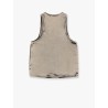 Moon stone-washed denim tank top