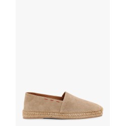 Suede espadrillas with contrasting stitching
