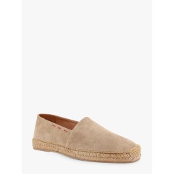 Suede espadrillas with contrasting stitching