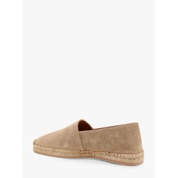 Suede espadrillas with contrasting stitching
