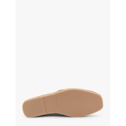 Suede espadrillas with contrasting stitching