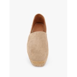 Suede espadrillas with contrasting stitching