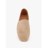 Suede espadrillas with contrasting stitching
