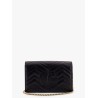 Gg marmont matelassé leather shoulder bag with frontal logo