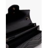 Gg marmont matelassé leather shoulder bag with frontal logo